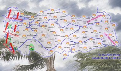 Batıda sağanak, doğuda çığ tehlikesi