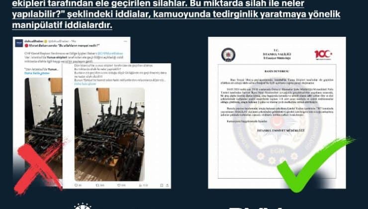 İstanbul’da ele geçirilen silah haberleri manipülatif!